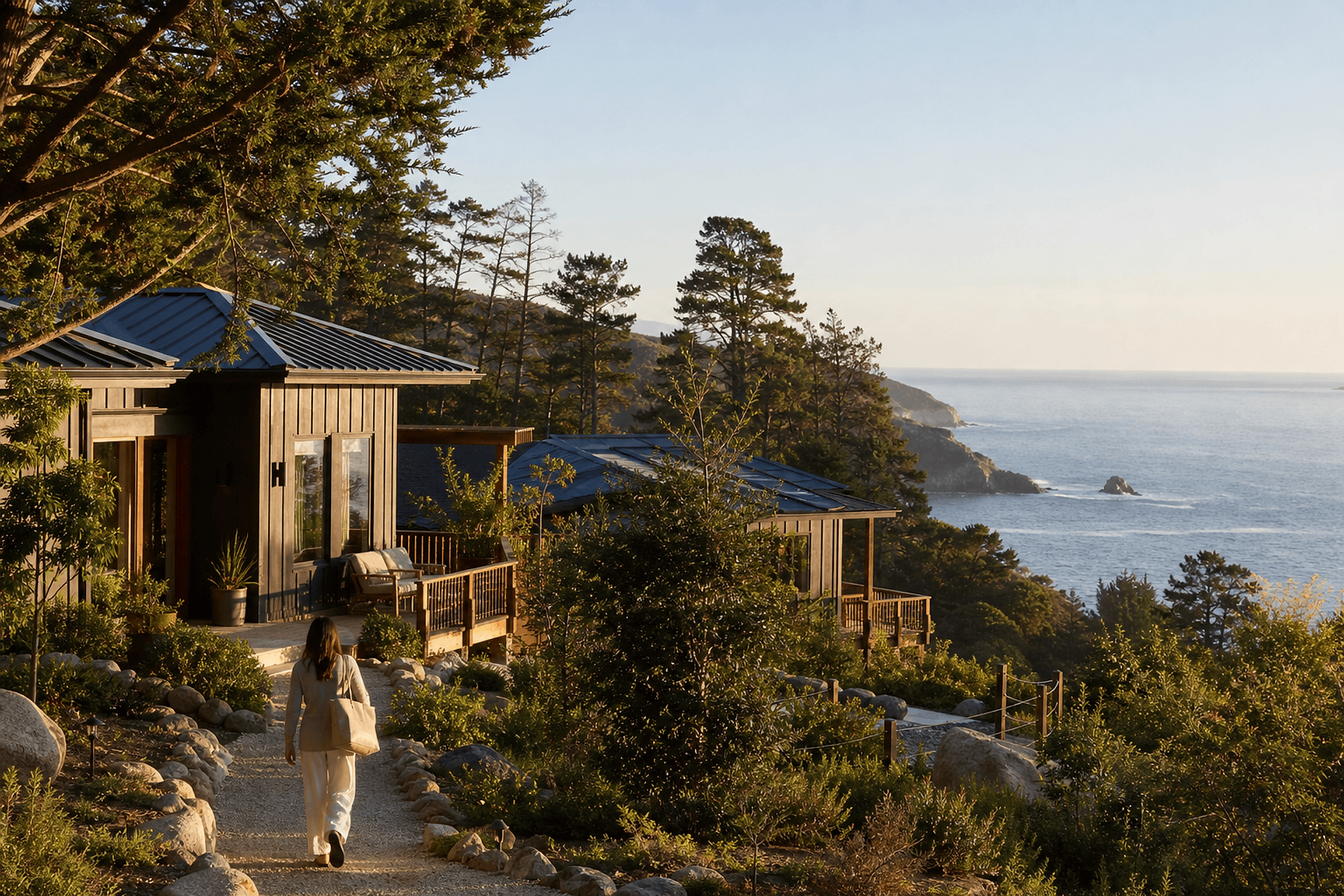 The wider Big Sur setting surrounding Aster House